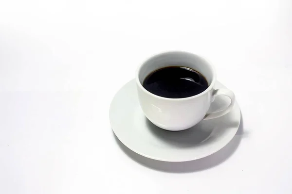 White Coffee Cup Isolated Light Background — Fotografia de Stock