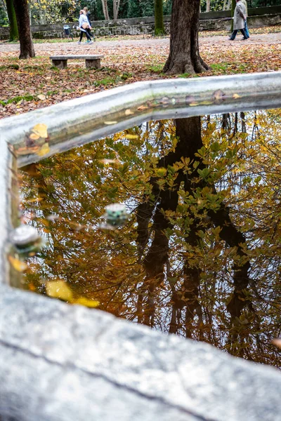 Reflecties Fontein Van Promenade Terni — Stockfoto
