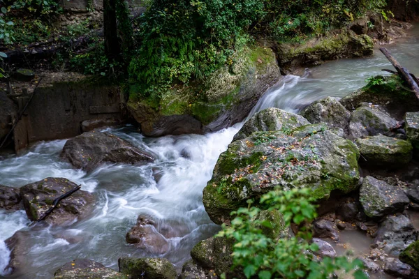 Cascada Ponte Del Toro Marmore Valnerina Umbría — Foto de Stock