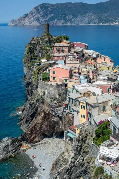 Красивый Вид Итальянскую Архитектуру Вблизи Береговой Линии — стоковое фото