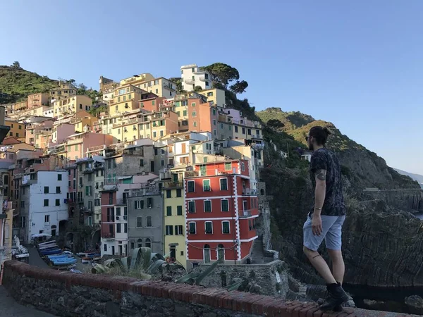 Μαναρόλα Cinque Terre Ιταλία — Φωτογραφία Αρχείου