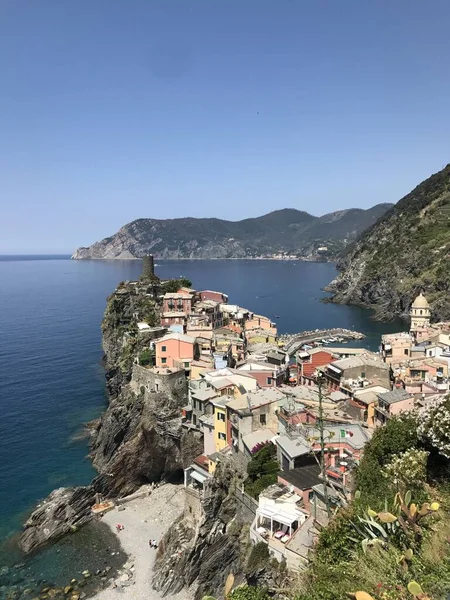 Beautiful View Italian Architecture Coastline — Fotografia de Stock