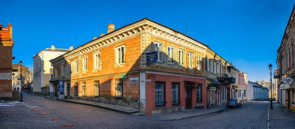 Kamianets Podilskyi Ucrania 2020 Edificios Históricos Antigua Calle Del Casco —  Fotos de Stock