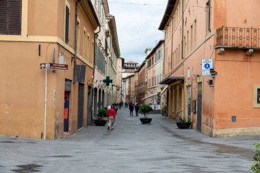 foligno.italy 14 Haziran 2020: Foligno Umberto Primo 'nun ana yemeği şehir meydanına çıkıyor.