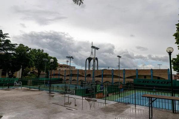 Foligno Italy Juni 2020 Foligno Tennis Sportcenter Bredvid Den Berömda — Stockfoto