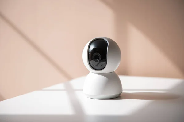 white video surveillance camera to monitor babies, children or areas of the house