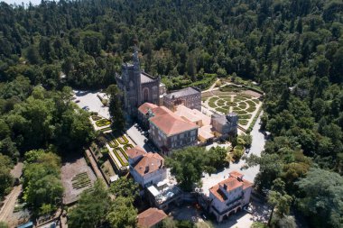 Portekiz 'in göbeğindeki Buaco Kalesi çevresi 