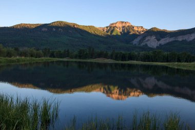Sunrise in southern Colorado's San Juan Mountains. clipart