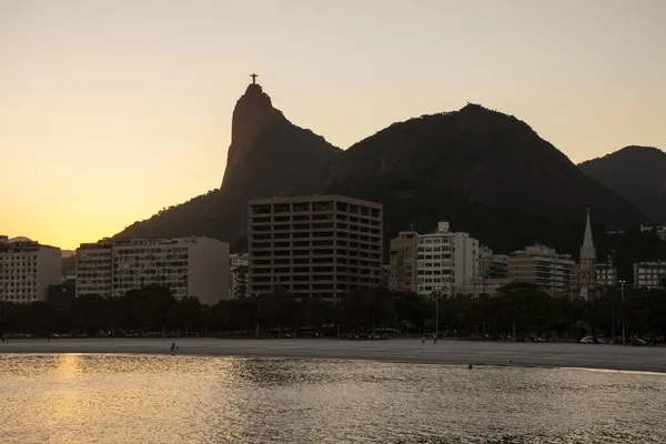 Rio Janeiro Solnedgången — Stockfoto