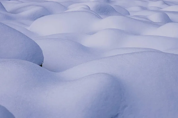 Sneeuwkussens Eerste Sneeuwval Van Het Seizoen Guadarrama Madrid — Stockfoto