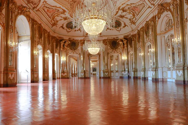 Sala Balowa Pałacu Narodowego Queluz Queluz Portugalia — Zdjęcie stockowe