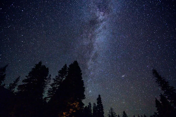 Images Longue Exposition Des Étoiles Voie Lactée Dans Sud Colorado — Photo