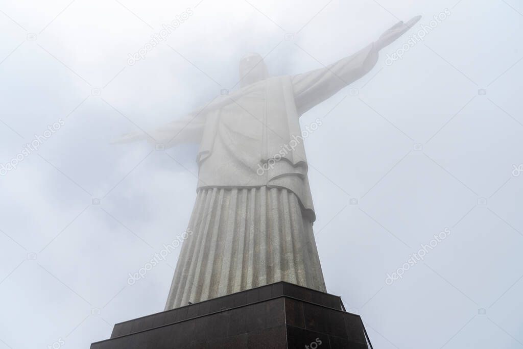 View to Christ the Redeemer Statue in Tijuca Park