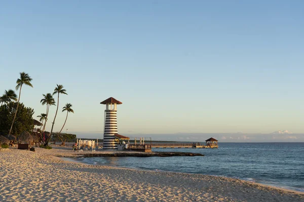 Faro Una Playa Bayahibe República Dominicana — Foto de Stock