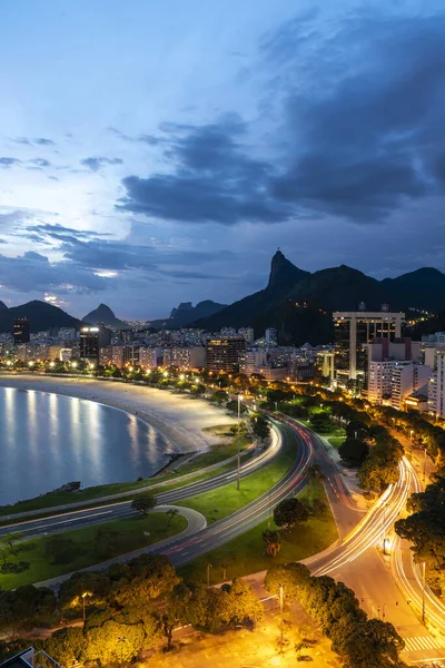 Rio Janeiro Natten — Stockfoto