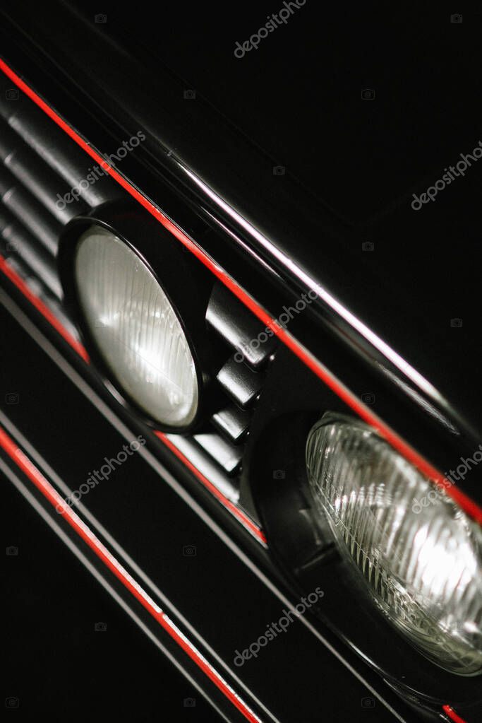 Front lights and grill of a VW golf volkswagen mk2