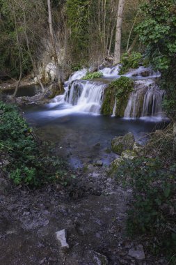 Cascada de Aragosa en el parque natural del barranco del rio dulce en