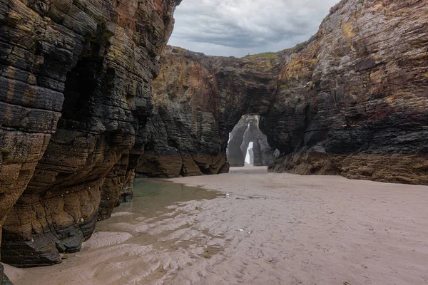 Playa Las Catedrales Ribadeo Stany Zjednoczone Ameryki — Zdjęcie stockowe