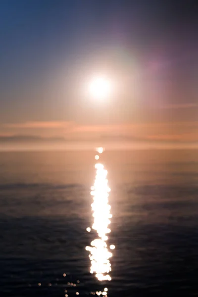 Abstraktní Pohled Západ Slunce Nad Puget Sound — Stock fotografie