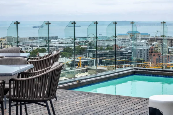 Dining Area Pool Top Floor Hotel — Stock Photo, Image