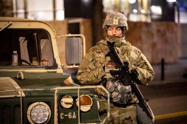 Ulusal Muhafız birlikleri 2021 'deki açılış gününde Washington DC' yi ele geçirdi..