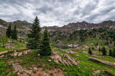 Alpine Landscape in the Eagles Nest Wilderness, Colorado clipart