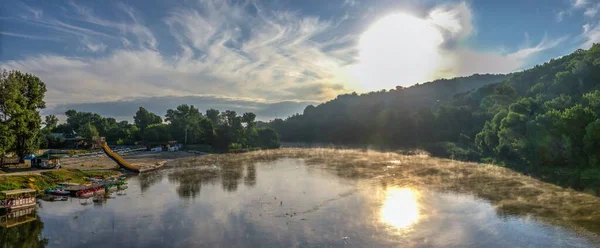 Svyatogorsk Ucrânia 2020 Rio Donets Seversky Perto Svyatogorsk Lavra Sviatohirsk — Fotografia de Stock