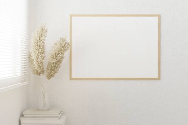 Tasarımınız için boş fotoğraf çerçevesi oluşturun. 3B oluşturuldu.