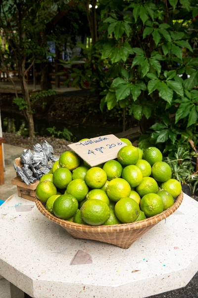 Lime Vendita Presso Negozio Turistico Dell Isola Bang Krachao Bangkok — Foto Stock