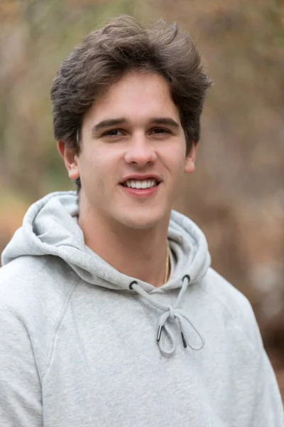 Head Shoulders Portrait Caucasian Male College Student — Stockfoto