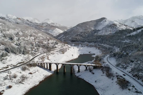 no person, alpine, valley, landscape, travel, reservoir, blue, nature,