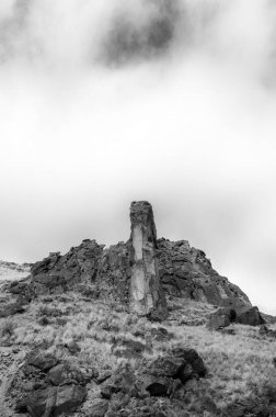 Bulutlu Leslie Gulch Manzarası