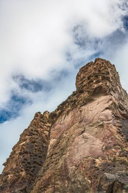Bulutlu Leslie Gulch Manzarası