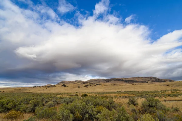 Bulutlu Leslie Gulch Manzarası — Stok fotoğraf