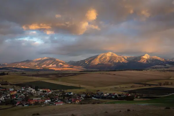 Socovce Köyü Velka Fatra Dağ Sırası Turiec Bölgesi Slovakya — Stok fotoğraf