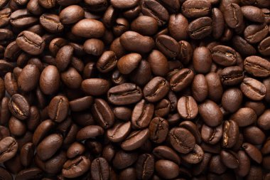 Kahve çekirdekleri yakın planda.