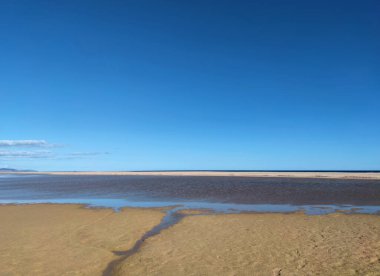 Fuerteventura, sotavento sahilinde bir göl.