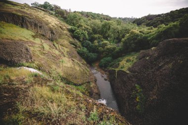 Kaliforniya 'daki Oroville Tepesi' ndeki Creek Canyon Manzarası