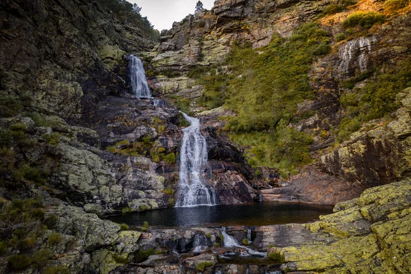 Fisgas Ermelo Waterfall Drone Aerial View Portugal — Stock Photo, Image