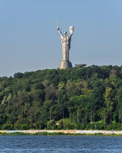 Kiev Ucrania 2020 Monumento Madre Patria Las Colinas Pechersk Kiev — Foto de Stock