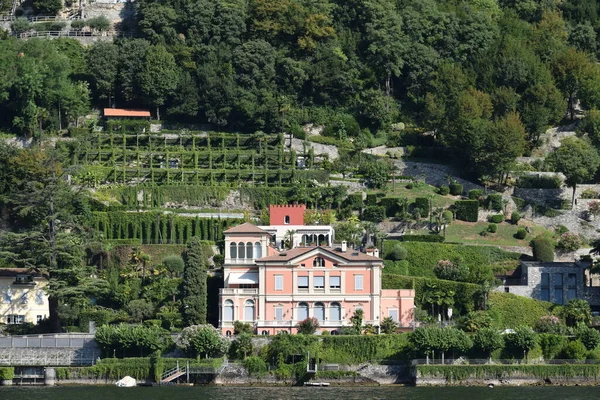 Picturesque Buildings Landscaping Lake Como Italy — Stock Photo, Image