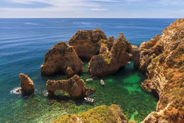Lagos 'un muhteşem kıyı şeridi - Gök suyu körfezi