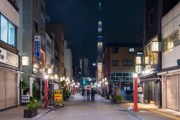 세소지 아사쿠사의 거리들 도쿄의 — 스톡 사진