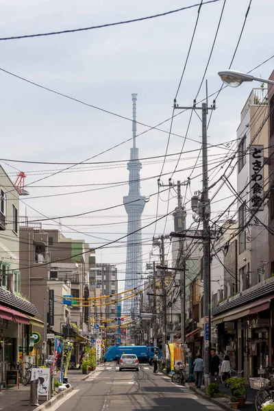 지역에서 보이는 도쿄의 — 스톡 사진