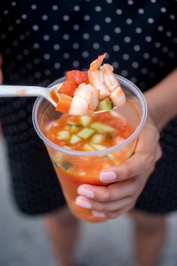 Meksika sokak yemekleri, karides ceviche