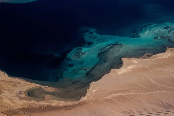 Blick Auf Das Rote Meer Aus Der Höhe Insel — Stockfoto