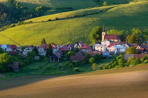 Turcianske Jaseno Paesaggio Rurale Del Bacino Del Turiec Slovacchia — Foto Stock