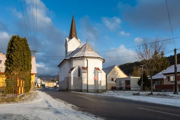 Igreja Aldeia Eslovaca Região Turiec Eslováquia — Fotografia de Stock