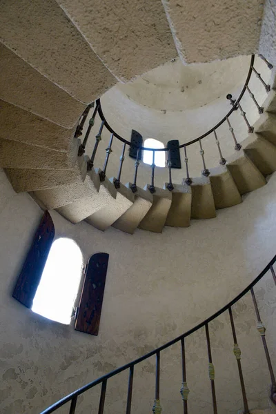 Escadaria Espiral Castelo Scotty Parque Nacional Death Valley Califórnia — Fotografia de Stock