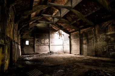 Terk edilmiş fabrika. İçi ve ondan geriye kalanlar. Tedriti ve doğa.
